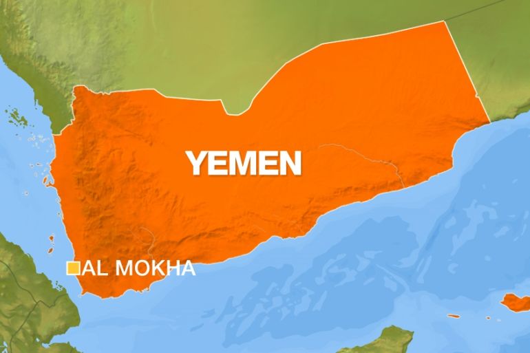 Map of Al Mocha, Yemen