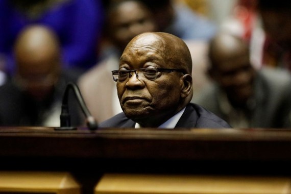Zuma is alleged to have taken bribes of $220,000 related to a $3.4bn arms deal [File: Michele Spatari/Pool/Reuters]