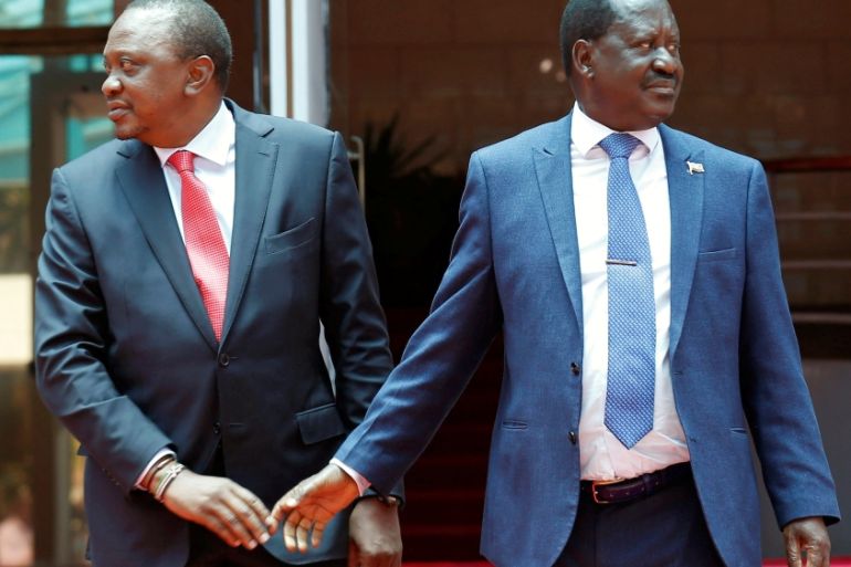 Kenyatta Odinga Kenya Reuters