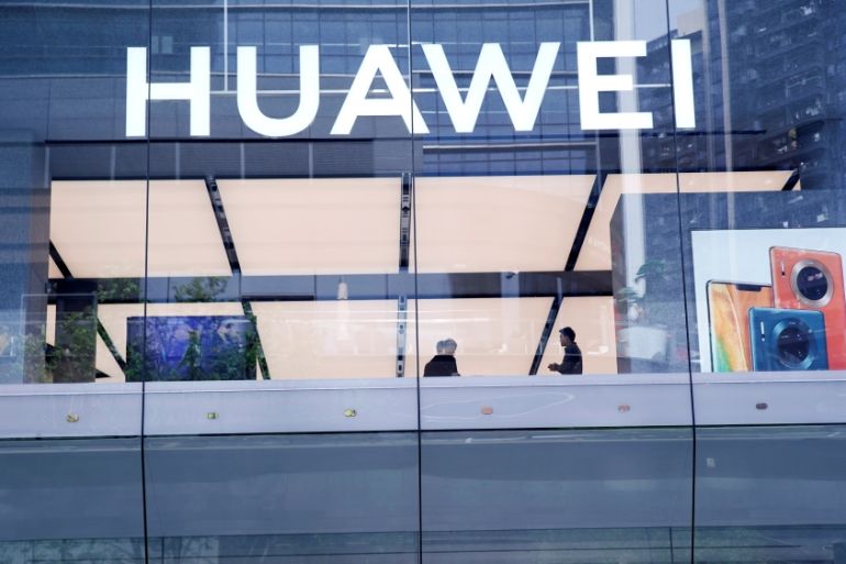 Huawei''s first global flagship store is pictured in Shenzhen