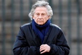 Film director Roman Polanski arrives at the Madeleine Church to attend a ceremony during a ''popular tribute'' to late French singer and actor Johnny Hallyday in Paris