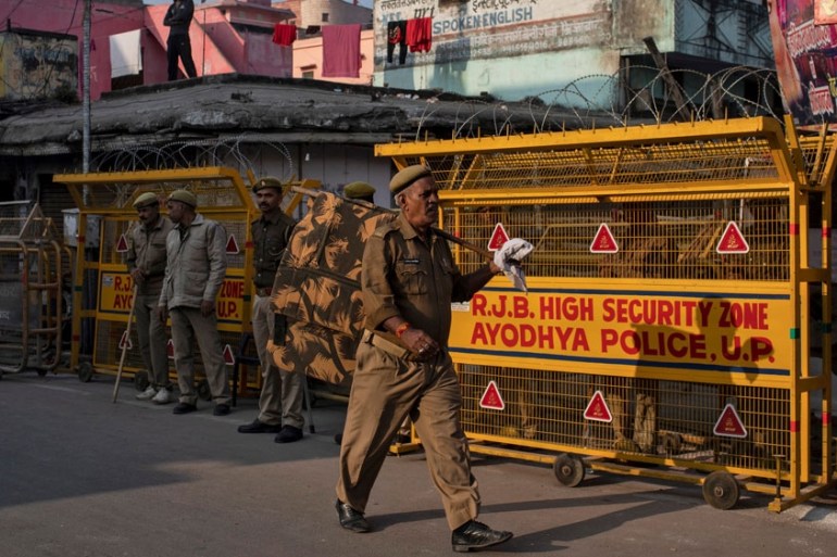 India police in Ayodhya