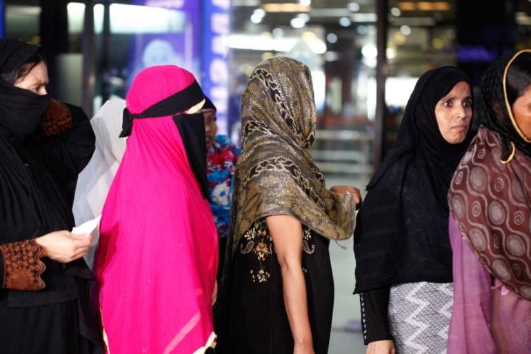 Abused Bangladesh female workers from Saudi Arabia