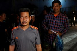 Opposition activists leave Prey Sar prison after Cambodia''s Prime Minister Hun Sen has ordered the release on bail, on the outskirts of Phnom Penh