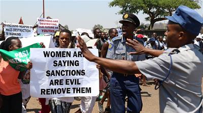 Zimbabwe sanctions march
