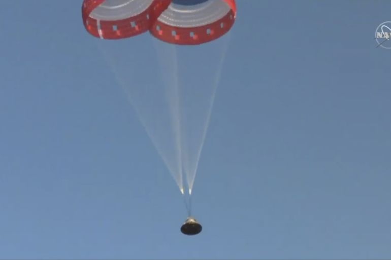 Boeing capsule test
