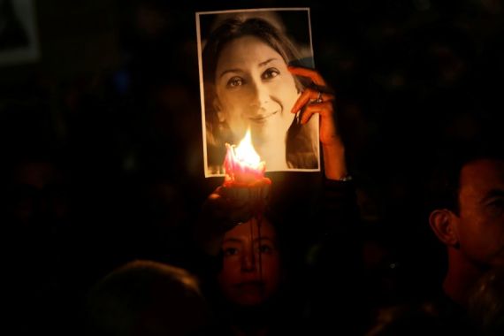 Daphne Caruana Galizia vigil - reuters