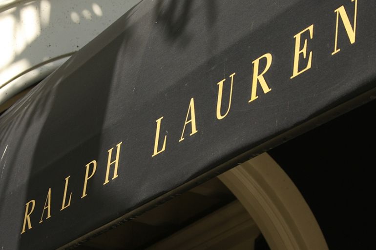 The Polo Ralph Lauren logo is seen on their boutique on Rodeo Drive in Beverly Hills, California August 5, 2008