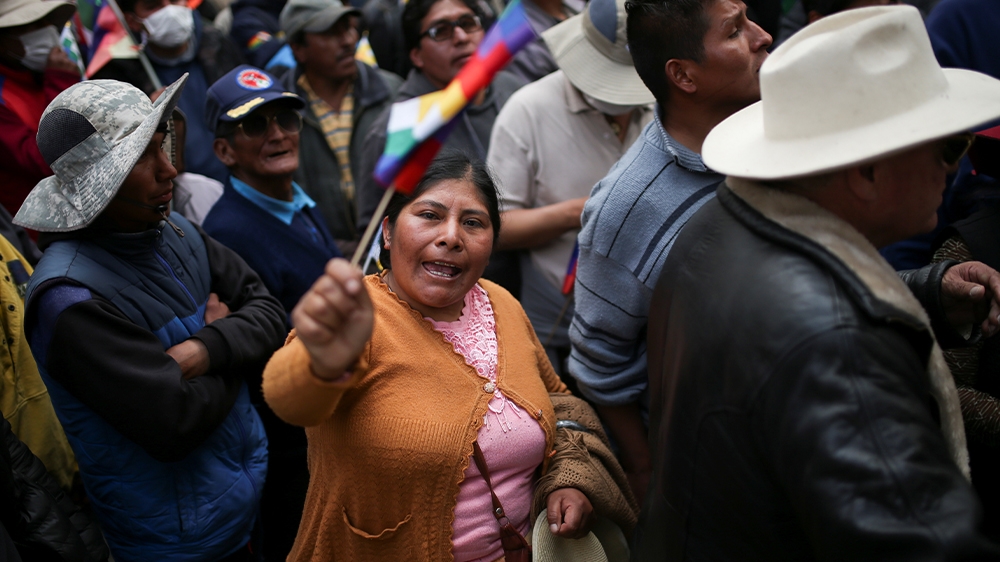 Bolivia Morales supporter