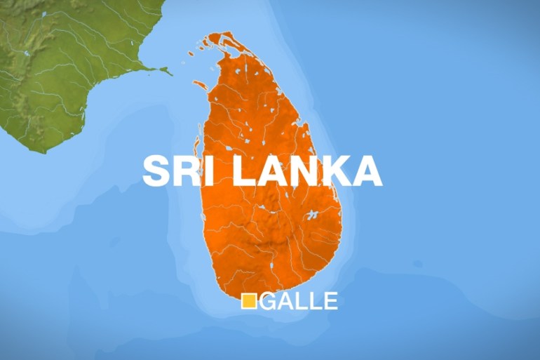 Galle, Sri Lanka map
