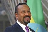 Ethiopian Prime Minister Abiy Ahmed announced the creation of the Prosperity Party in November 2019 [File: AP/Francisco Seco]