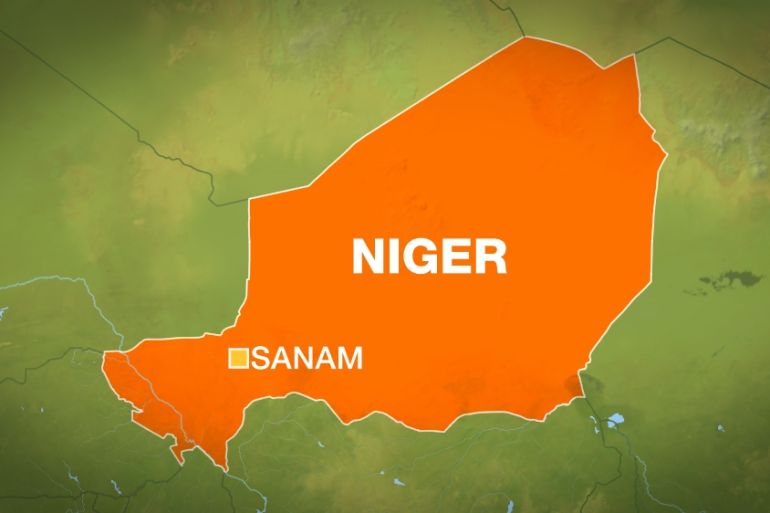 Niger map - Sanam