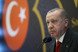 Turkey''s President Recep Tayyip Erdogan, attends a meeting in Ankara, Turkey, Thursday, Nov. 28, 2019. Erdogan''s office said Thursday that the Turkish leader and Fayez al Sarraj, the head of Libya''s i