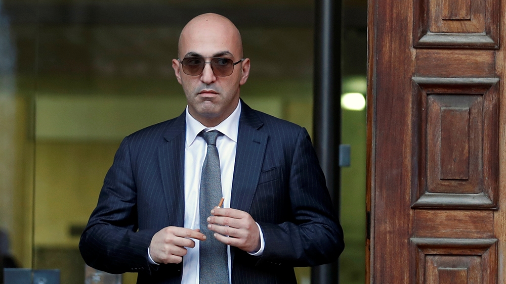 Maltese businessman Yorgen Fenech, who was arrested in connection with an investigation into the murder of journalist Daphne Caruana Galizia, leaves the Courts of Justice in Valletta, Malta, November 