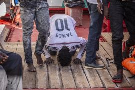 Migrants rescued from Mediterranean on Ocean Viking after fleeing Libya