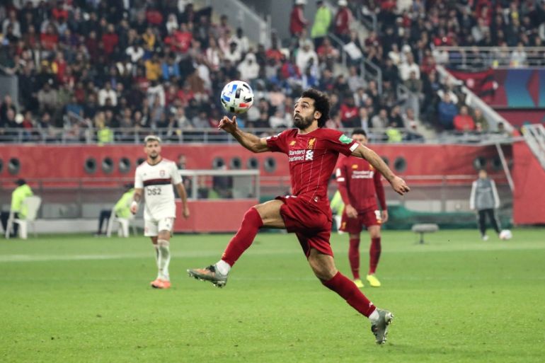 Egyptian forward Mohamed Salah steered Liverpool to its first FIFA Club World Cup trophy in Qatar [Showkat Shafi/Al Jazeera]