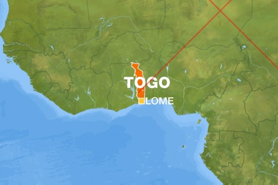 Lome, Togo map