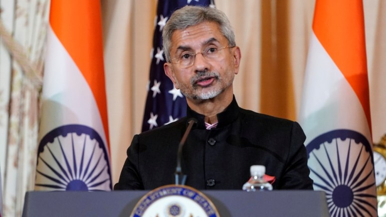 Indian Minister of External Affairs Subrahmanyam Jaishankar speaks to the media after the 2019 U.S.-India 2+2 Ministerial Dialogue at the State Department in Washington