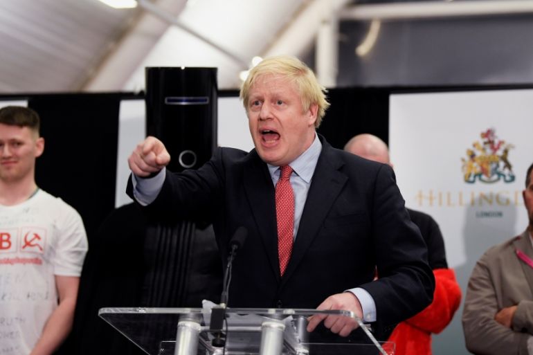Conservatives'' British Prime Minister Boris Johnson