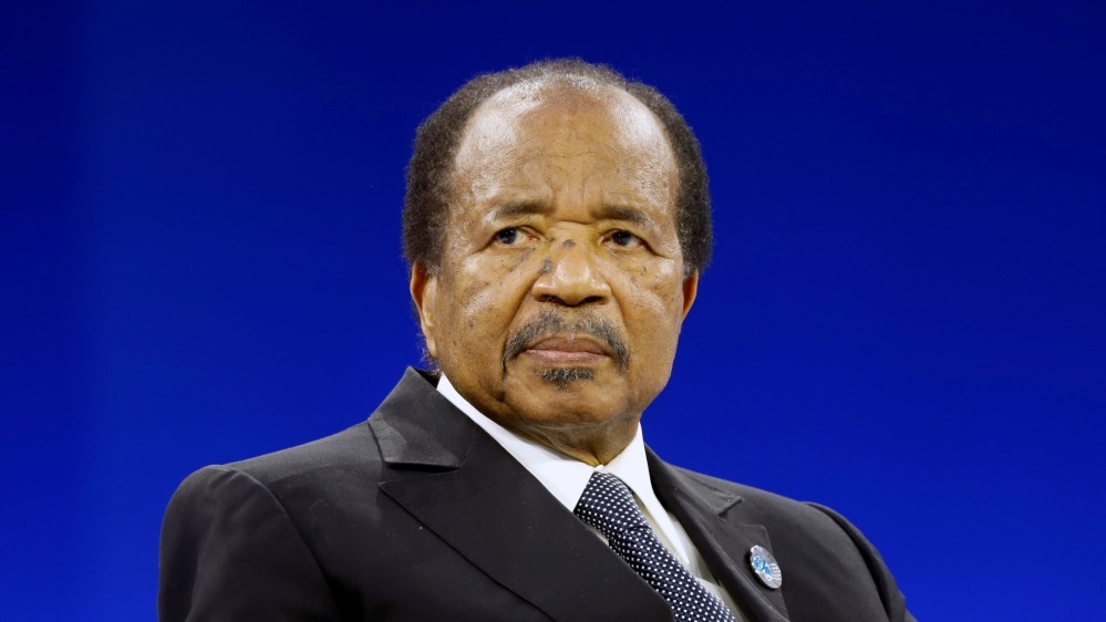Cameroon President Paul Biya attends the Paris Peace Forum