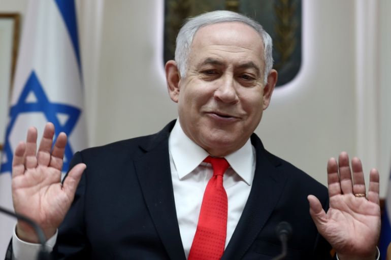 Israeli PM Netanyahu chairs weekly cabinet meeting in Jerusalem
