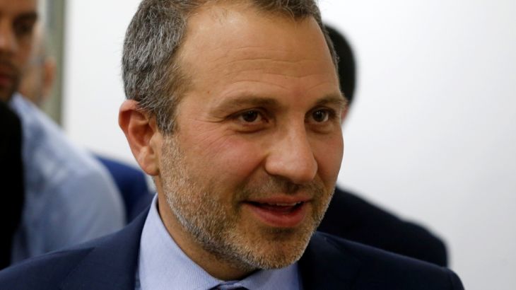 Lebanon''s caretaker Foreign Minister Gebran Bassil is seen after a news conference in Beirut