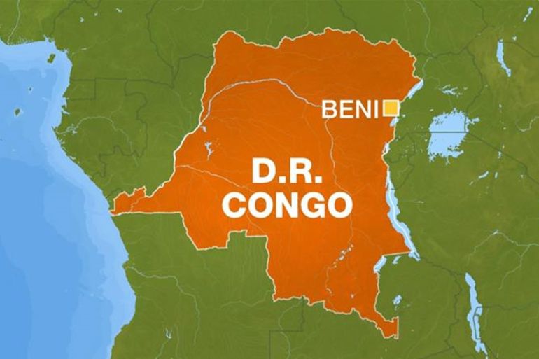 DR Congo - Beni map