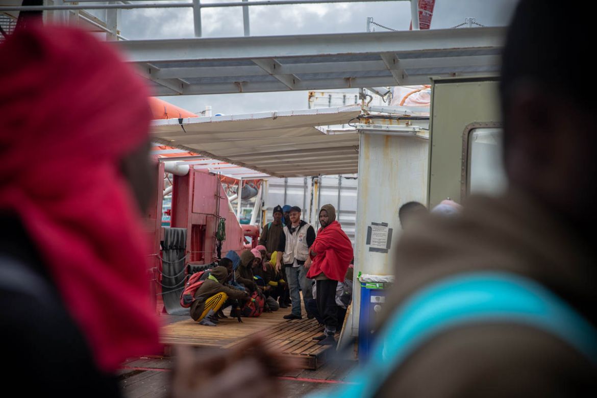 As the rescued people get ready to disembark in Europe, they realise stern tests await them in front of immigration officials and that the journey wasn’t over. More than 5,000 migrants were forcibly r