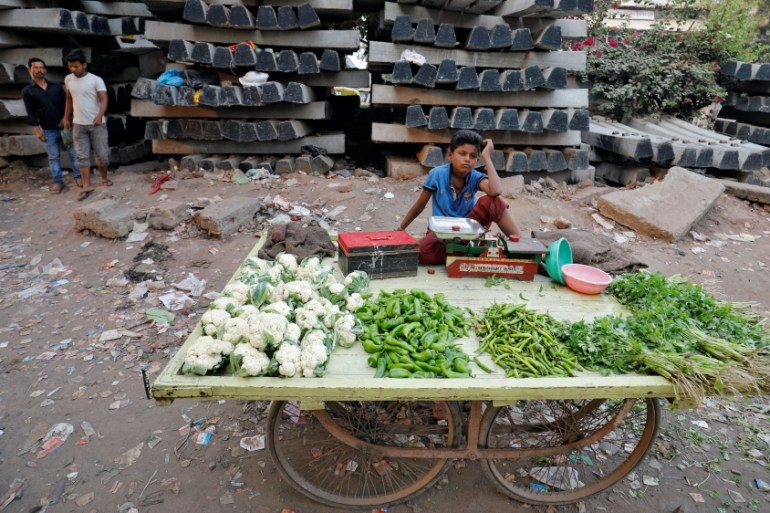 India vegetable seller