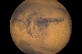 Mars as in the red planet