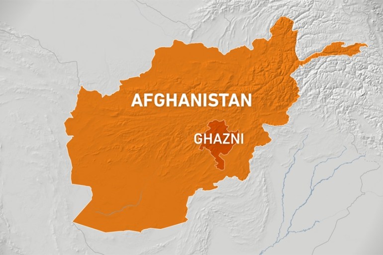 Afghanistan Ghazni map