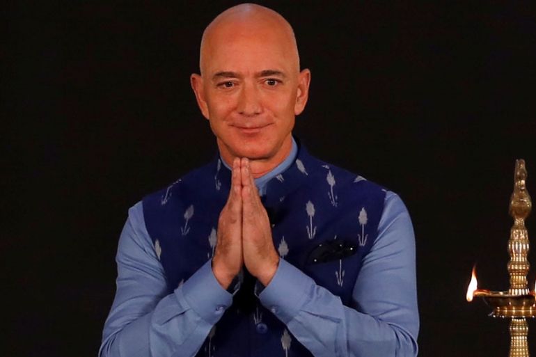 Jeff Bezos, founder of Amazon in India