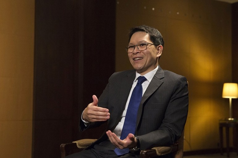 Veerathai Santiprabhob, governor of the Bank of Thailand (BOT), speaks during a Bloomberg Television interview in Bangkok, Thailand, on Wednesday, Jan. 8, 2020
