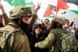 Palestinian protests Donald Trump peace plan