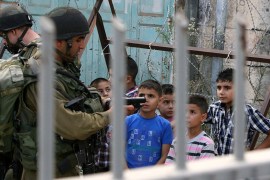 Palestinian children arrested