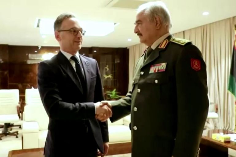 German foreign minister meets Libya’s Haftar ahead of Berlin summit