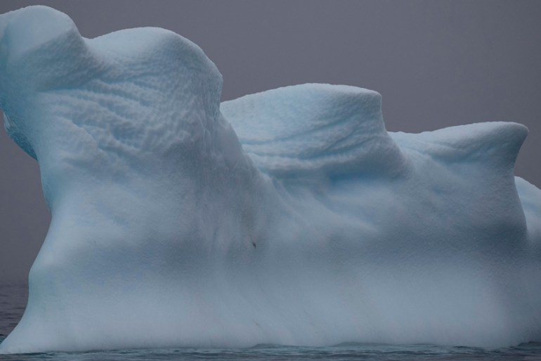An iceberg floats near Two Hummock Island, Antarctica, February 2, 2020. Picture taken February 2, 2020. REUTERS/Ueslei Marcelino