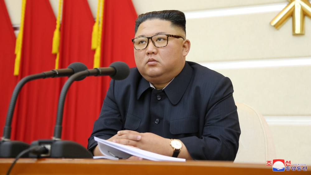 North Korean leader Kim Jong Un takes part in a meeting with the Political Bureau of the Central Committee of the Workers' Party of Korea (WPK) in Pyongyang