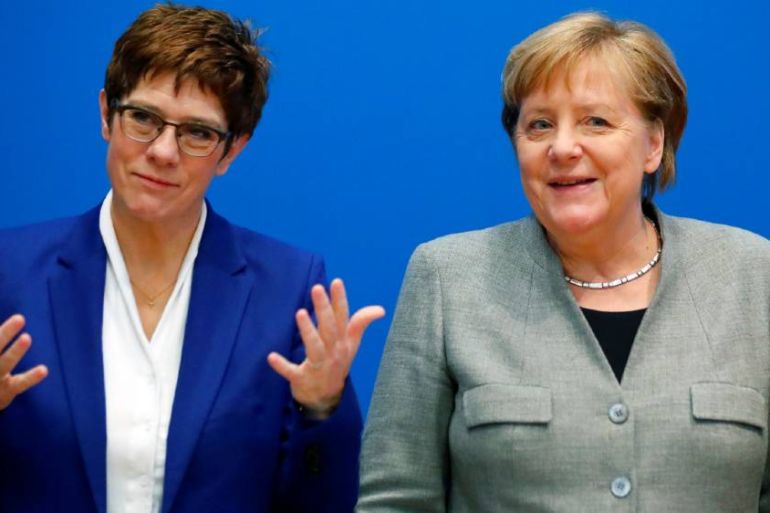 AKK and Merkel - reuters