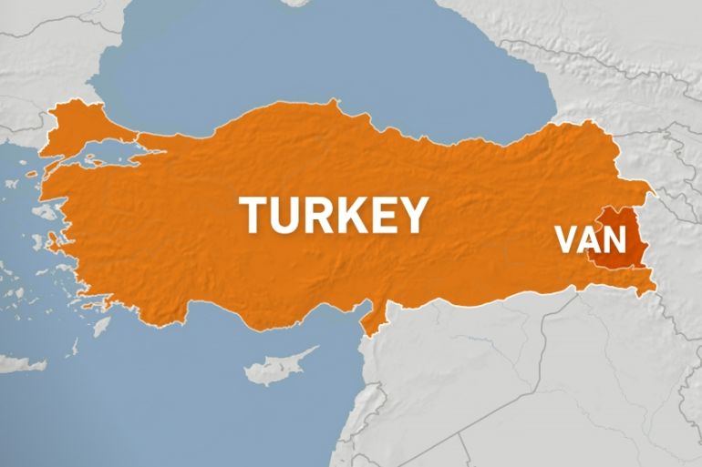 MAP Turkey''s Van province