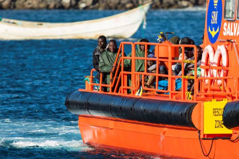 Gran Canaria migrant rescue - Reuters