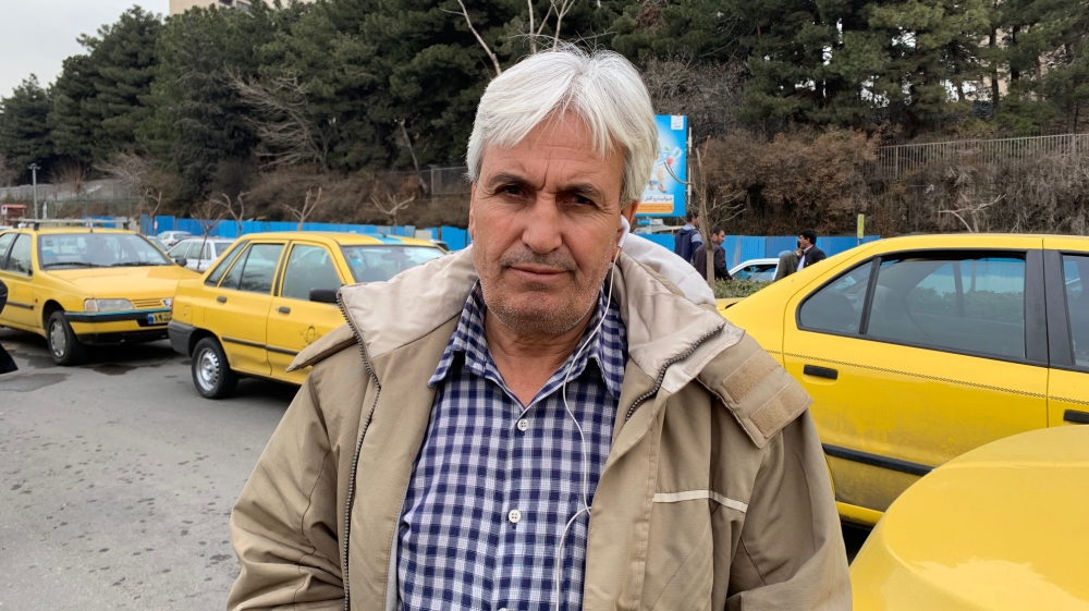 Hamdi, a 40-year-old, Taxi driver from Tehran says he struggling to get by every month due to the the country's worsening economic conditions, Iran