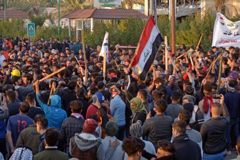 Iraq Najaf protest