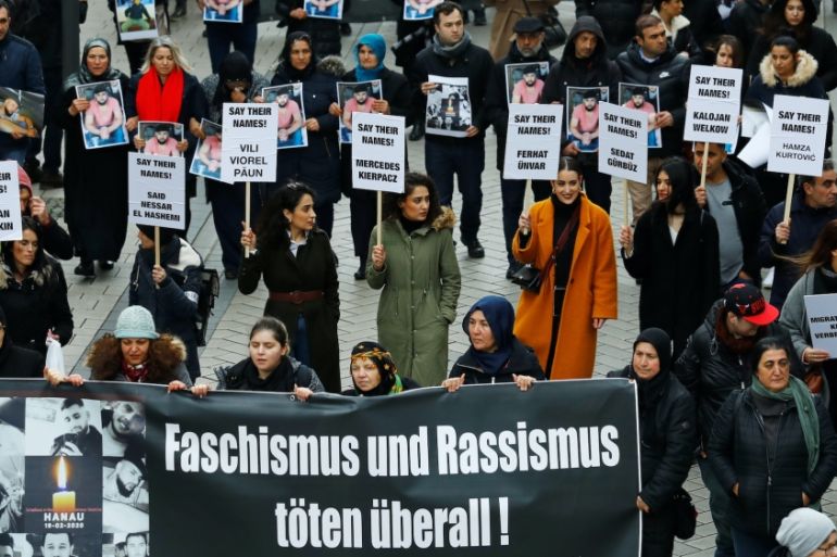 Hanau protest Reuters