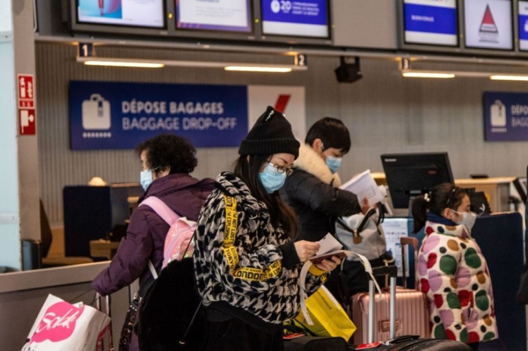Charles de Gaulle Airport As China Warns of Virus Spreading T