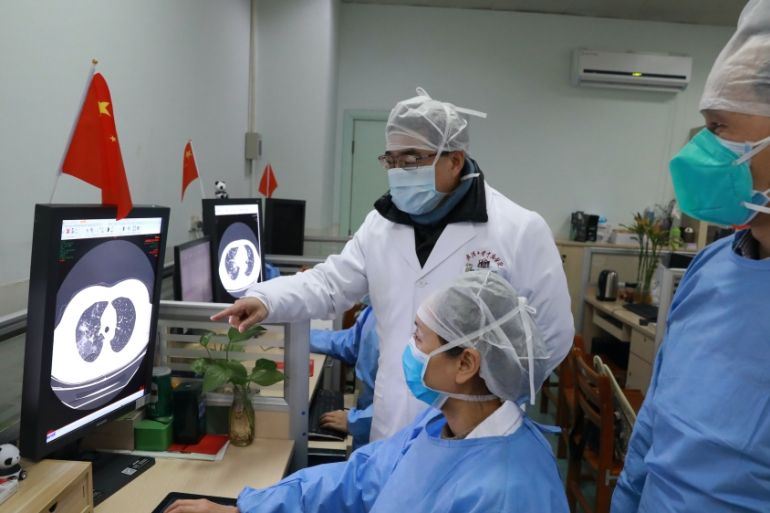 China coronavirus Wuhan hospital CT scan