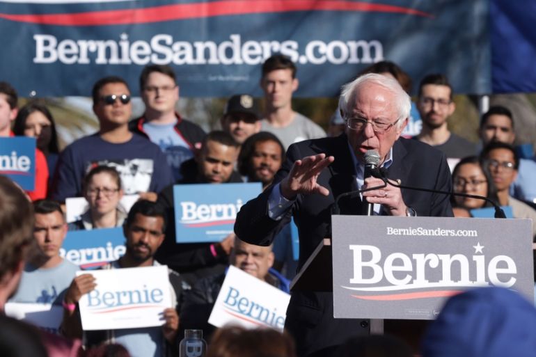 Bernie Sanders Campaigns In Las Vegas In Week Leading Up To Caucus