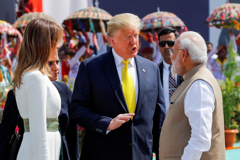 Trump and Modi, India