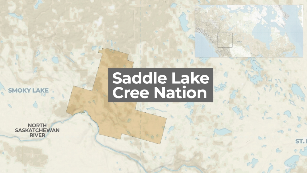 Saddle Lake Map