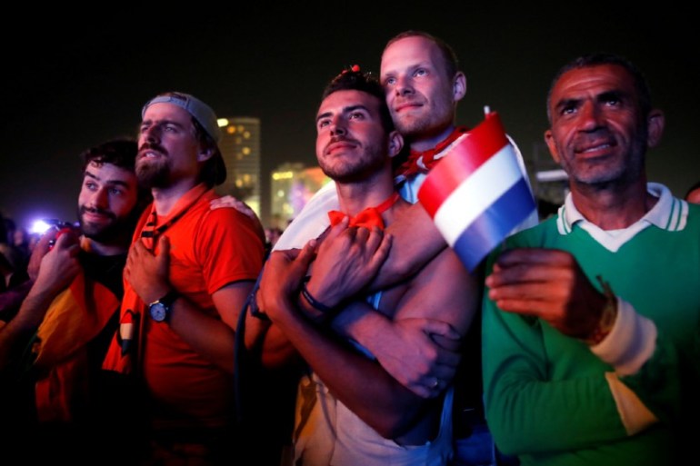 Fans watch Eurovision - reuters